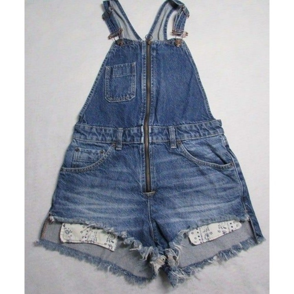 We The Free Denim Shorts Overalls - Women's Size 2